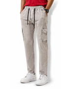 Beige Narrow Bottom Pants